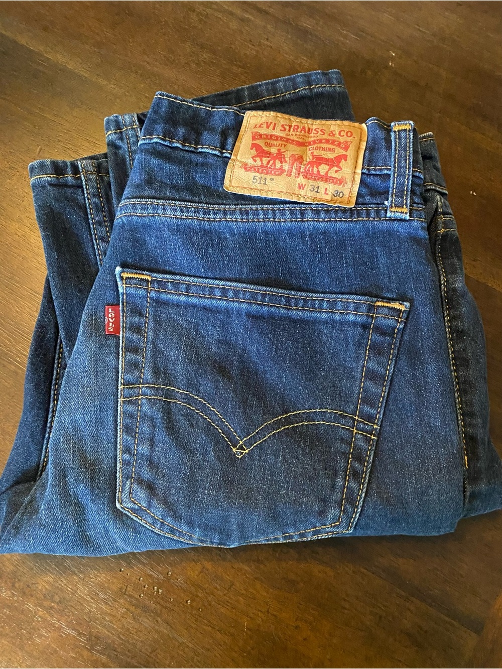 Levi's Men's Slim Straight Jeans - Deep Indigo Blue
